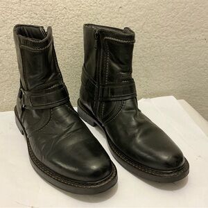 Johnston and murphy Men's Classic Black Leather Boots